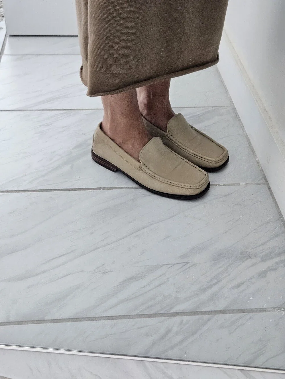 Ernesto Dolani Italian Square Toe Flat Slip On Loafer